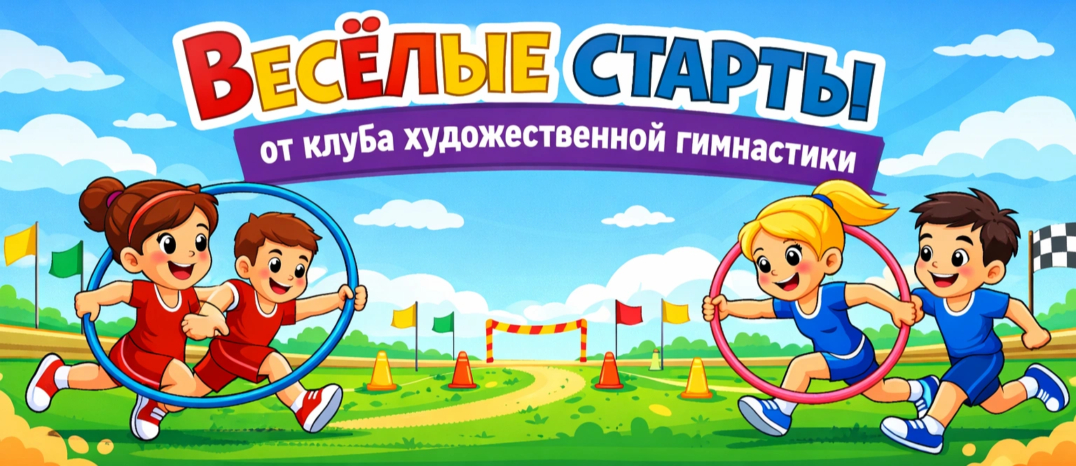 Весёлые старты от клуба художественной гимнастики