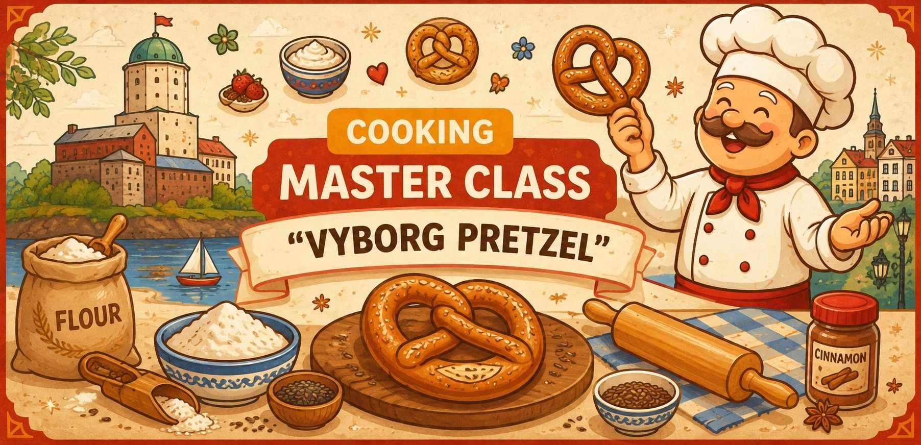 Кулинарный мастер-класс «Выборгский крендель» / Cooking Master Class “Vyborg Pretzel”