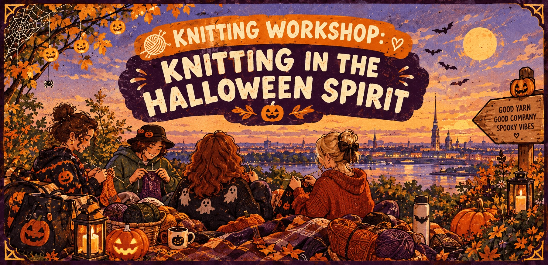 Мастер-класс по вязанию «Вязание в духе Хэллоуина» / Knitting workshop «Knitting in the Halloween Spirit»